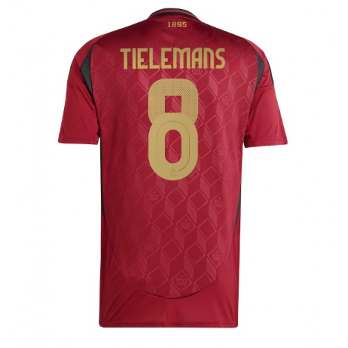 Fotbalové Dres Belgie Youri Tielemans #8 Domácí ME 2024 Krátký Rukáv